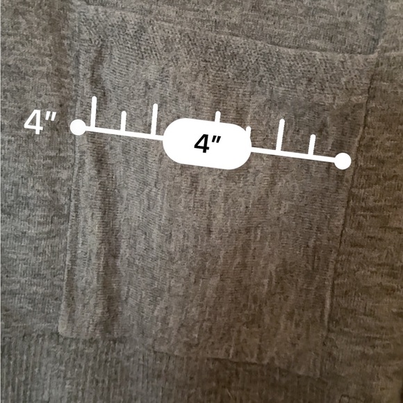 LOFT lightweight wool blend longline open cardigan with front pockets, EUC - Picture 11 of 12